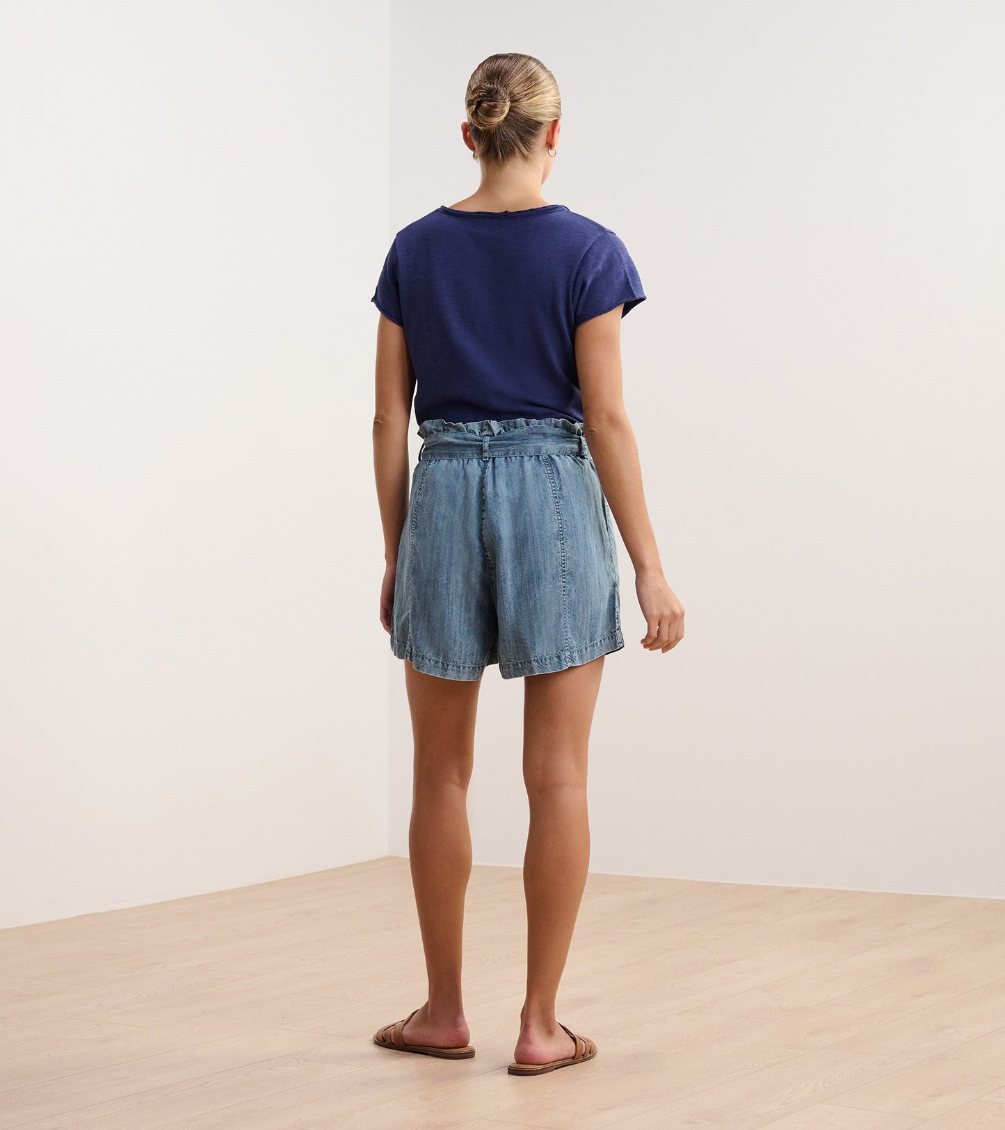 Sadie V-Neck Tee - Patriot Blue