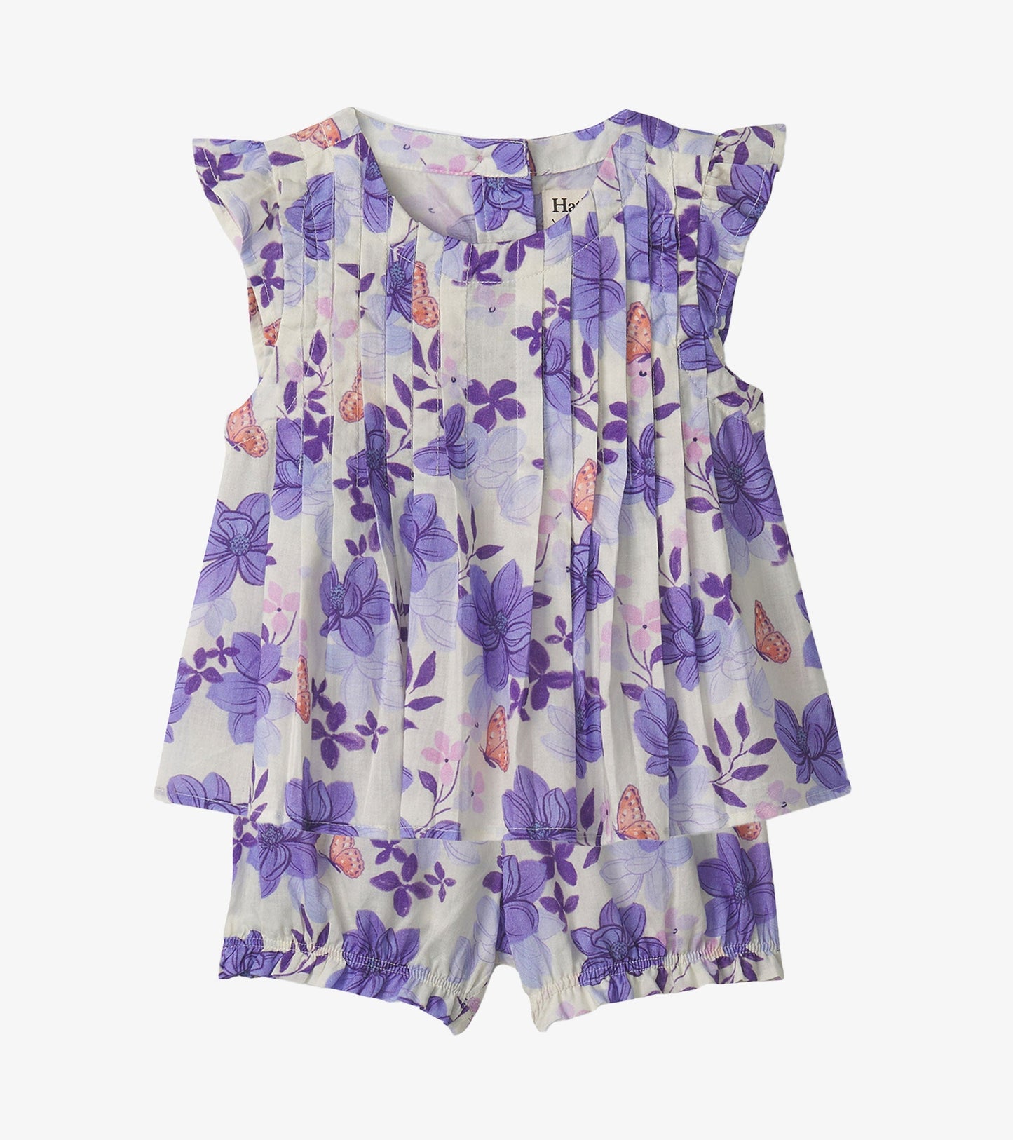Baby & Toddler Girls Painted Magnolias Pin Tuck Tup & Bloomer Set