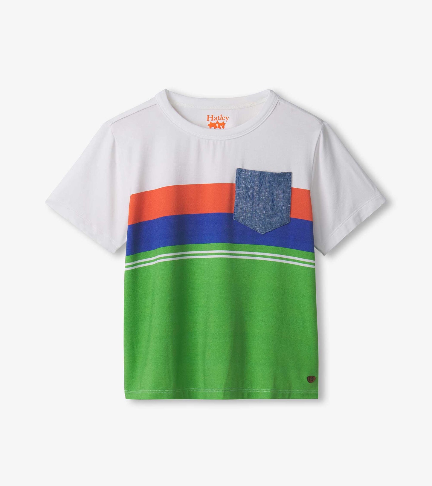 Boys Spring Colour Block Colour Block Bamboo T-Shirt
