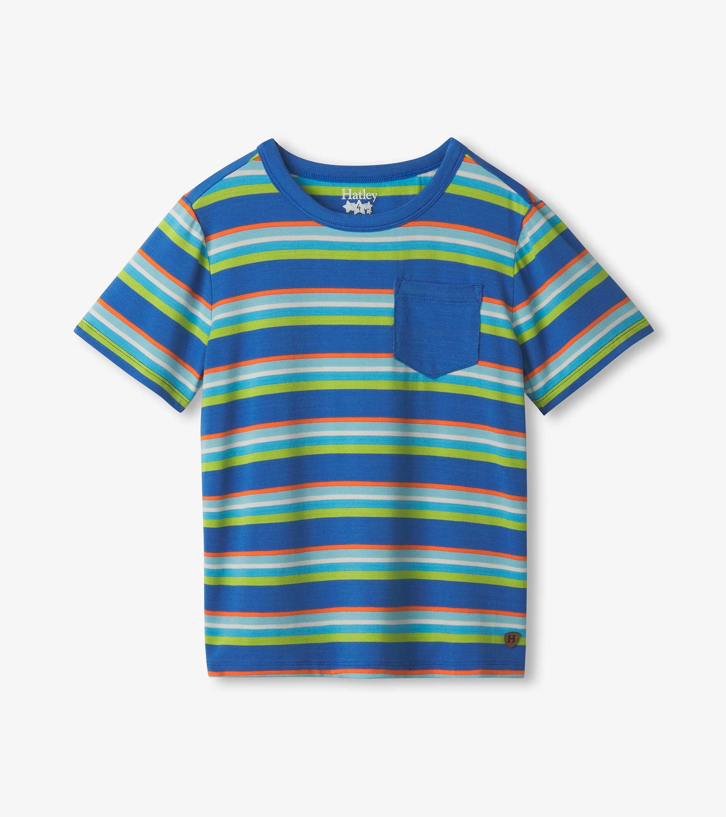 Boys Sapphire Stripes Bamboo Tee