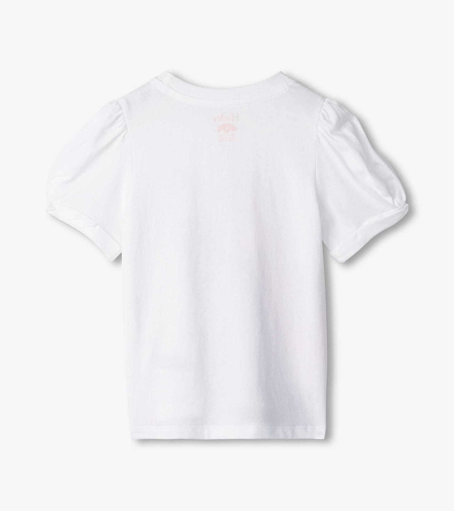 Girls Soft Horse Twisted Sleeve Tee