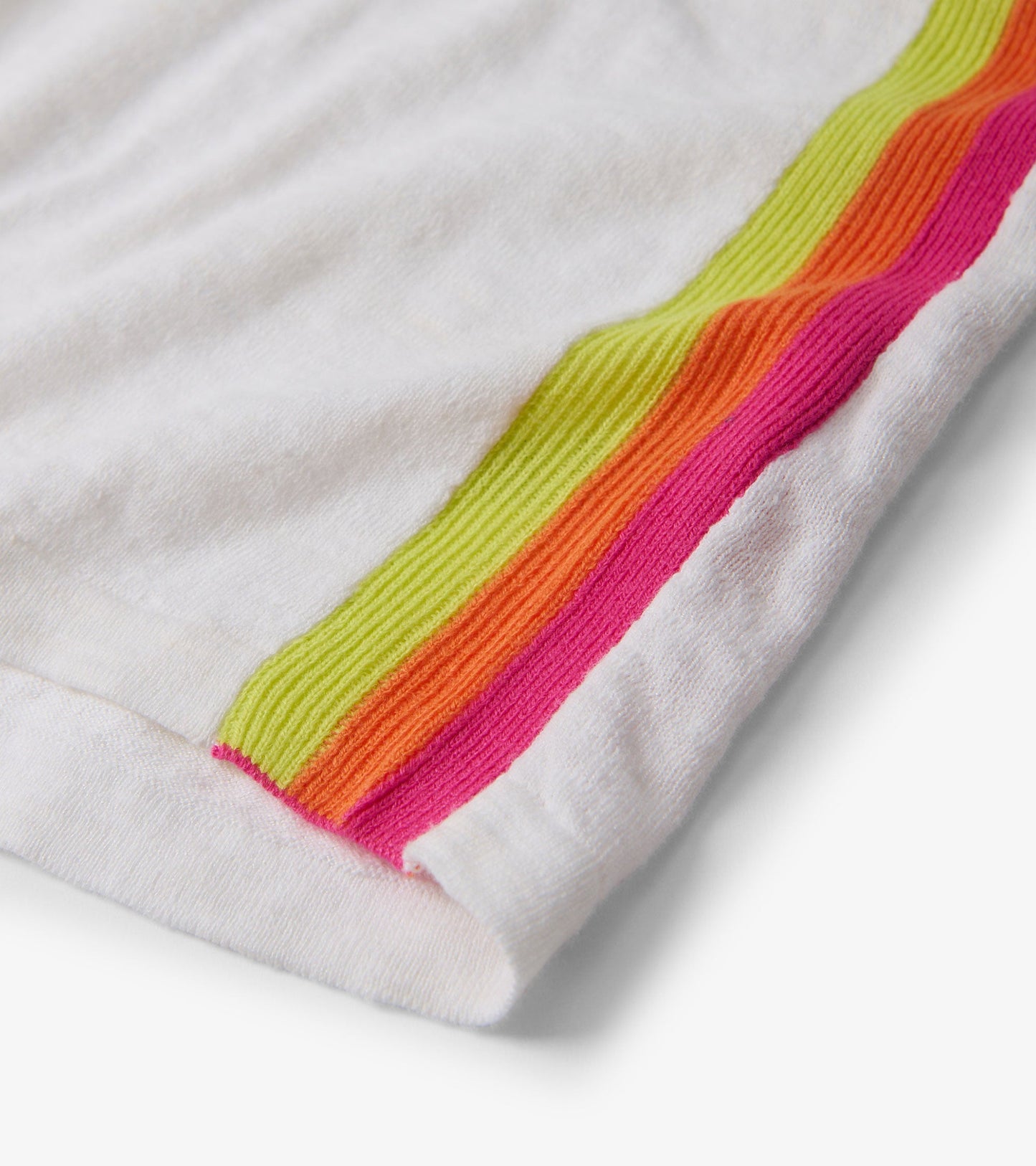 V-Neck Knit Tee - White