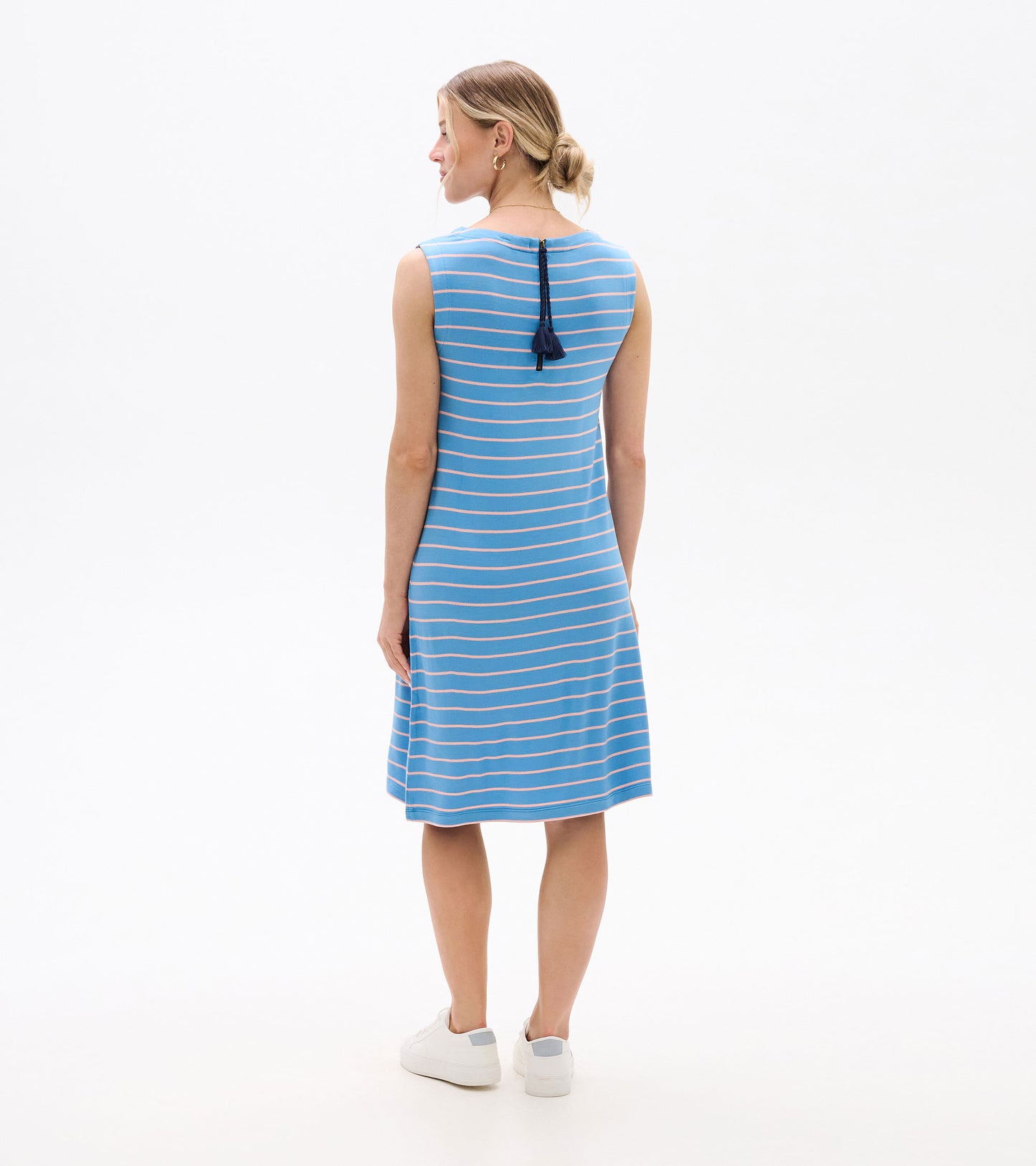 Sofia Dress - Apricot Blush Stripes