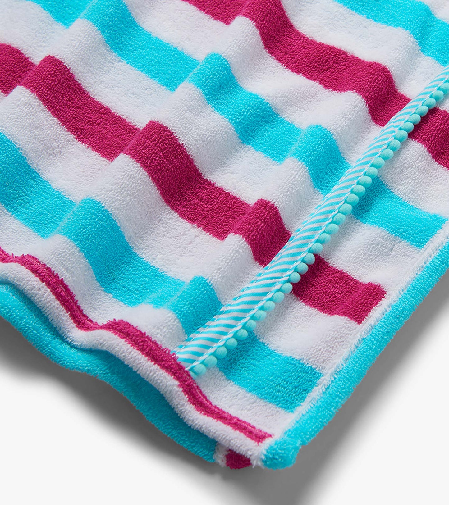 Girls Beach Stripes Hooded Cover-Up