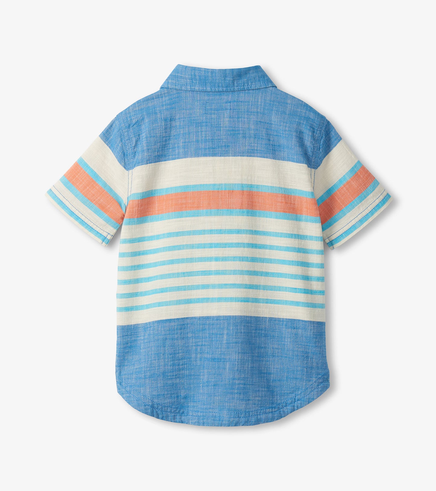 Boys Fresh Stripes Chambray Button Down Shirt