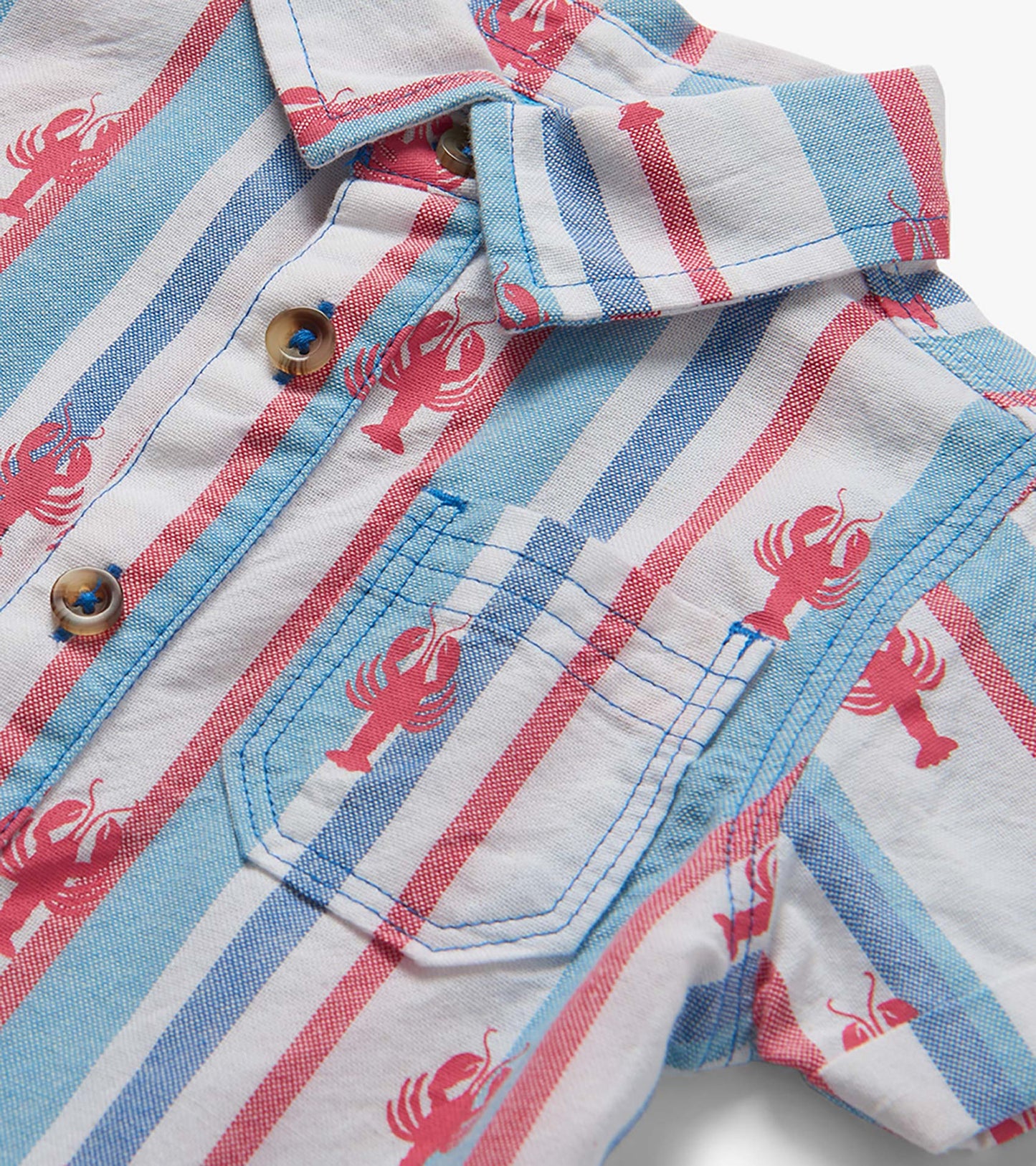 Baby & Toddler Boys Preppy Lobsters Woven Romper