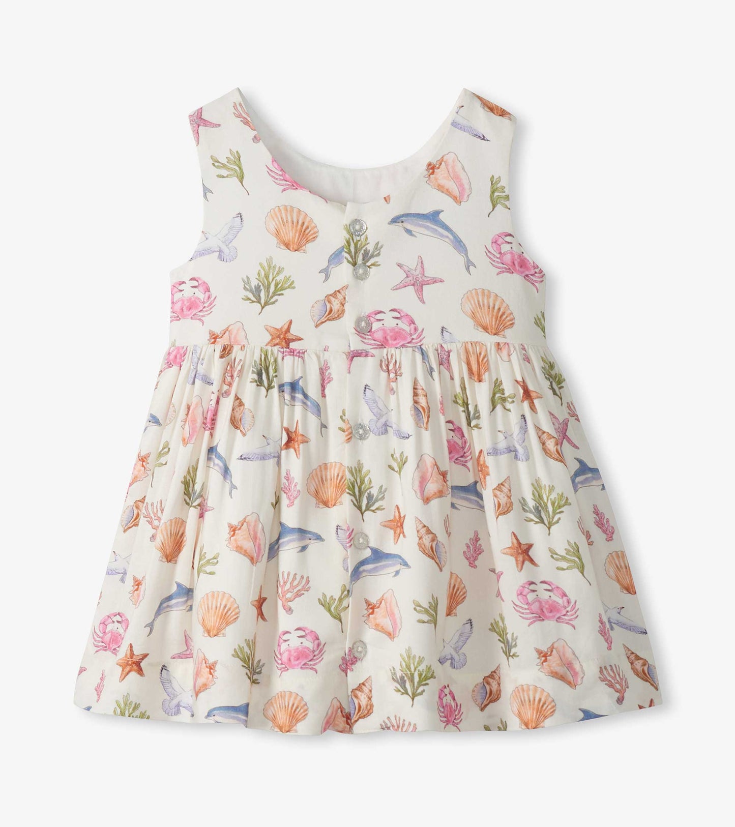 Baby & Toddler Girls Vintage Sea Life Sleeveless Party Dress