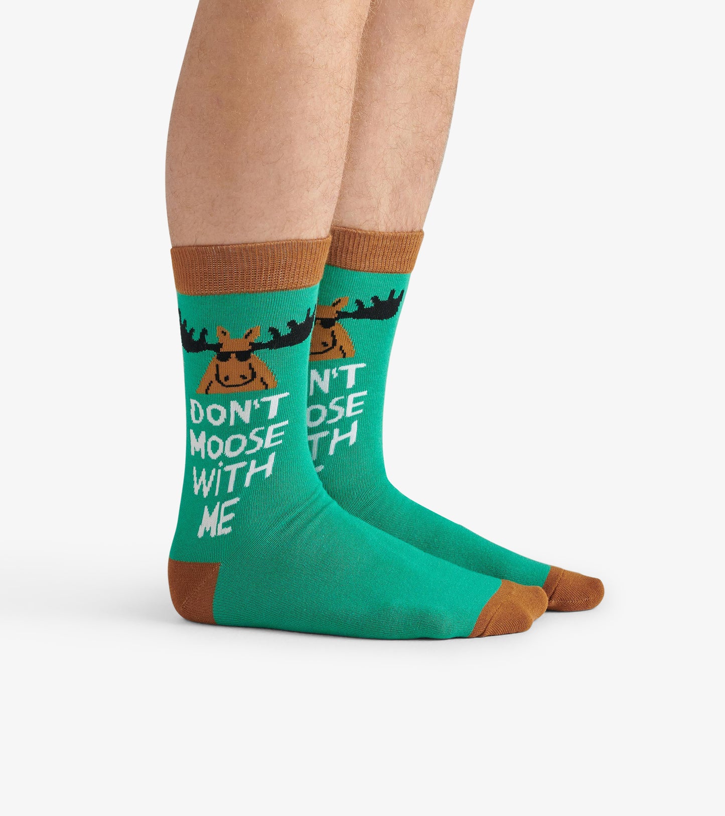 Don't Moose with Me Men's Crew Socks
