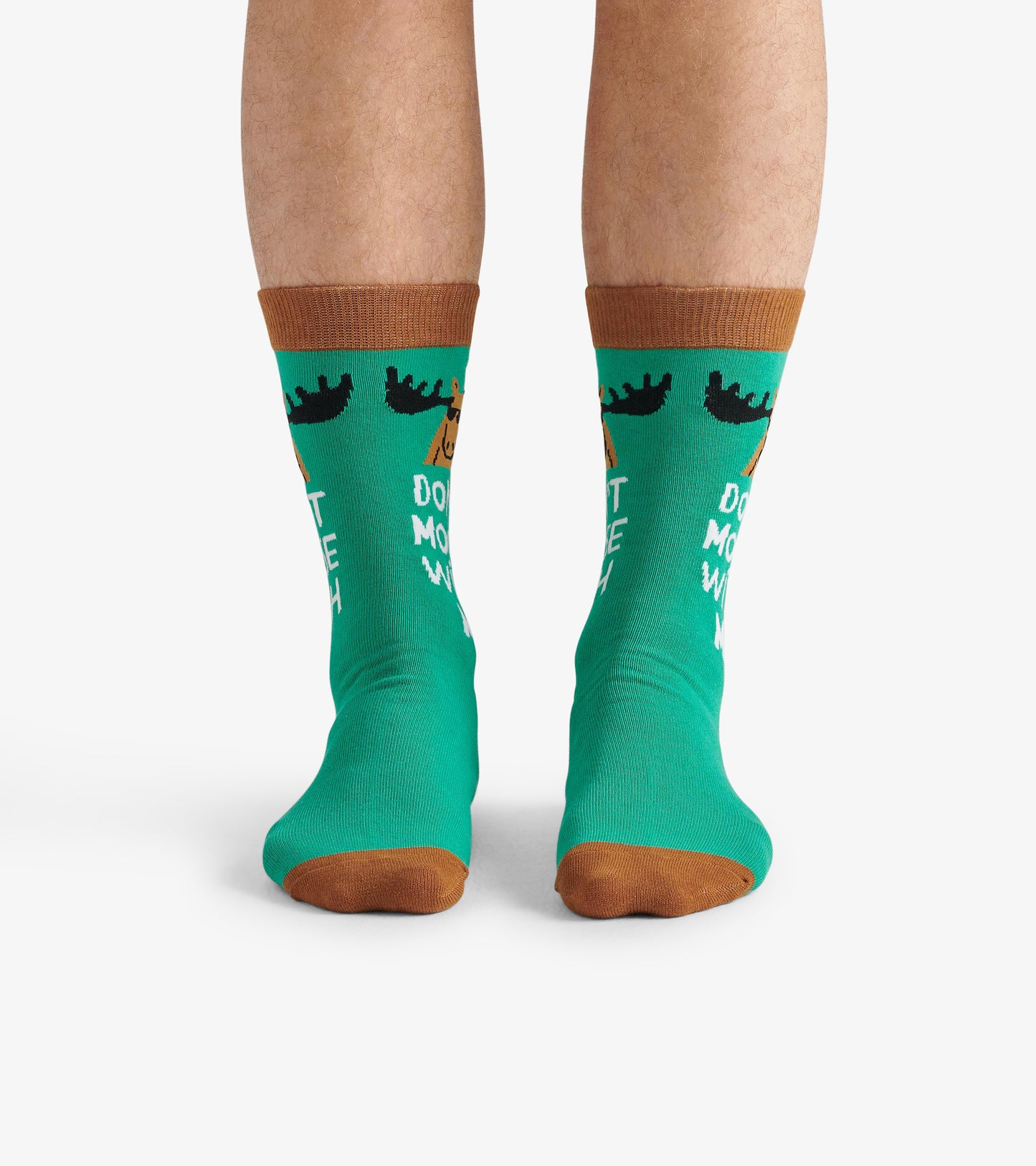 Don't Moose with Me Men's Crew Socks