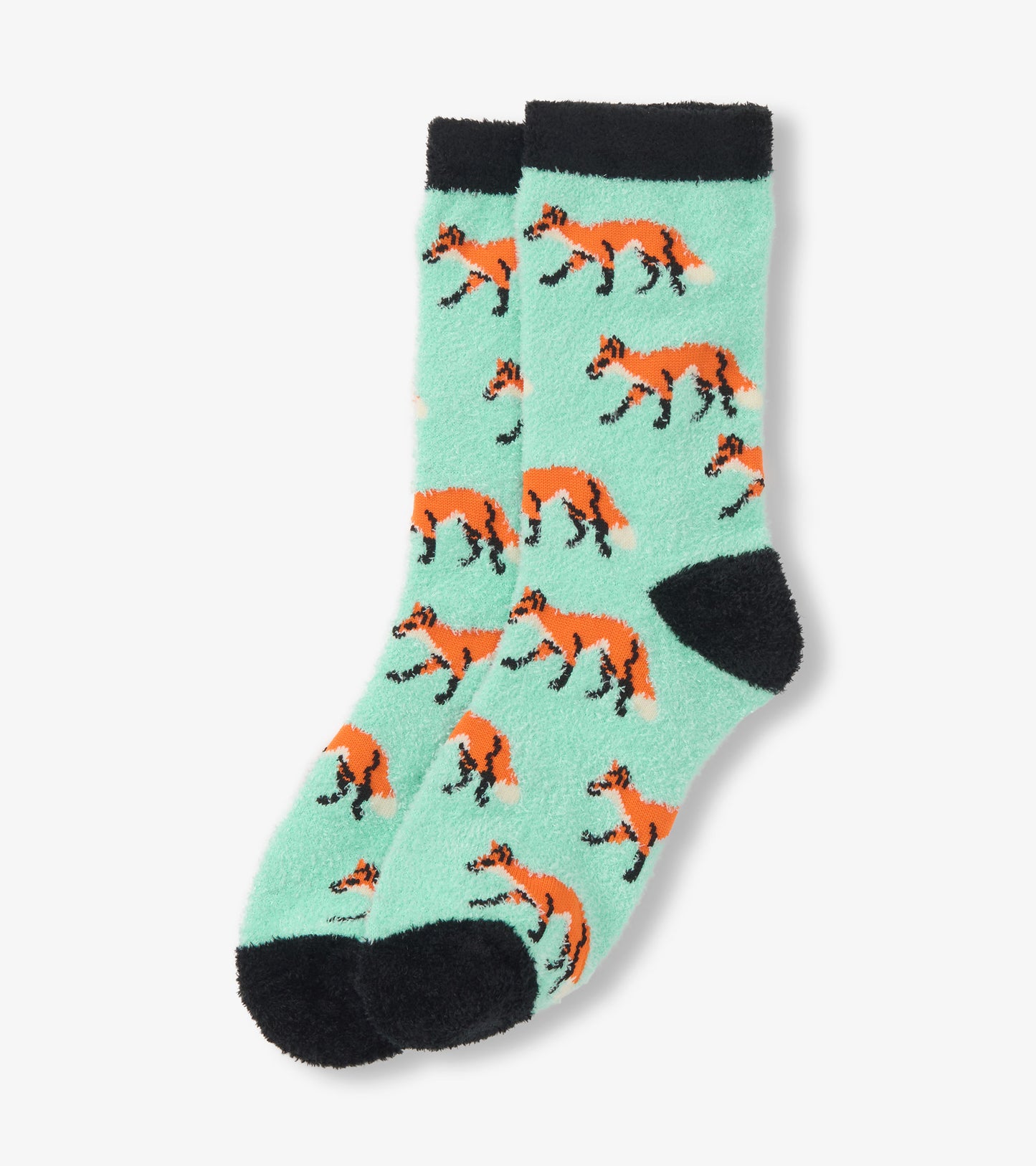 Adult Foxes Fuzzy Socks
