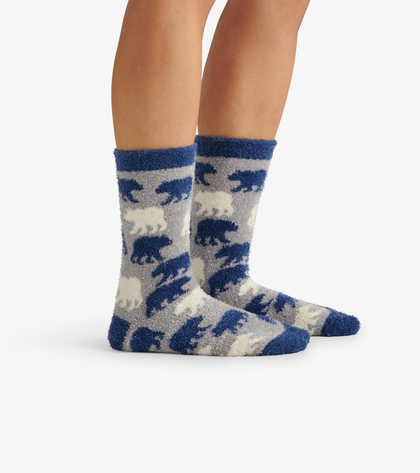 Allover Bears Fuzzy Socks