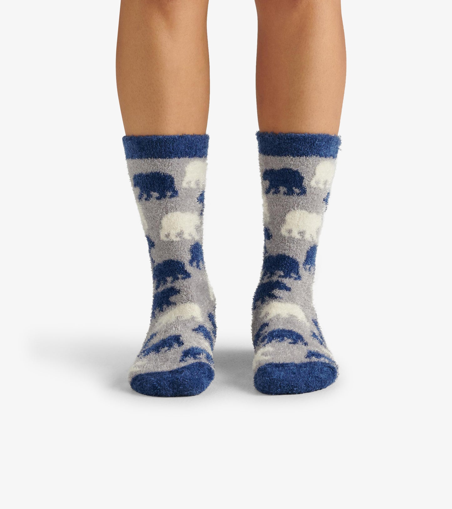 Allover Bears Fuzzy Socks