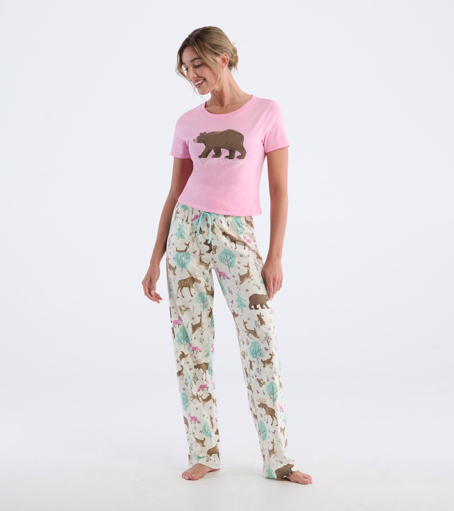 Women's Bearly Sleeping Pajama T-Shirt