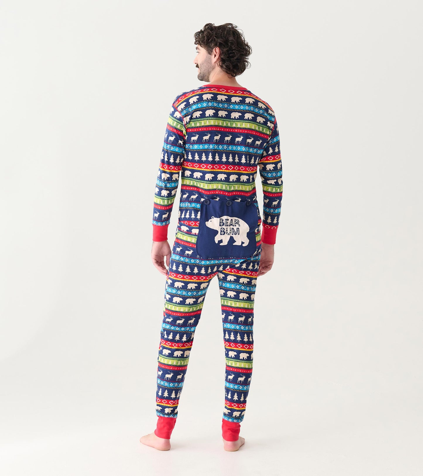 Adult Navy Fair Isle Onesie