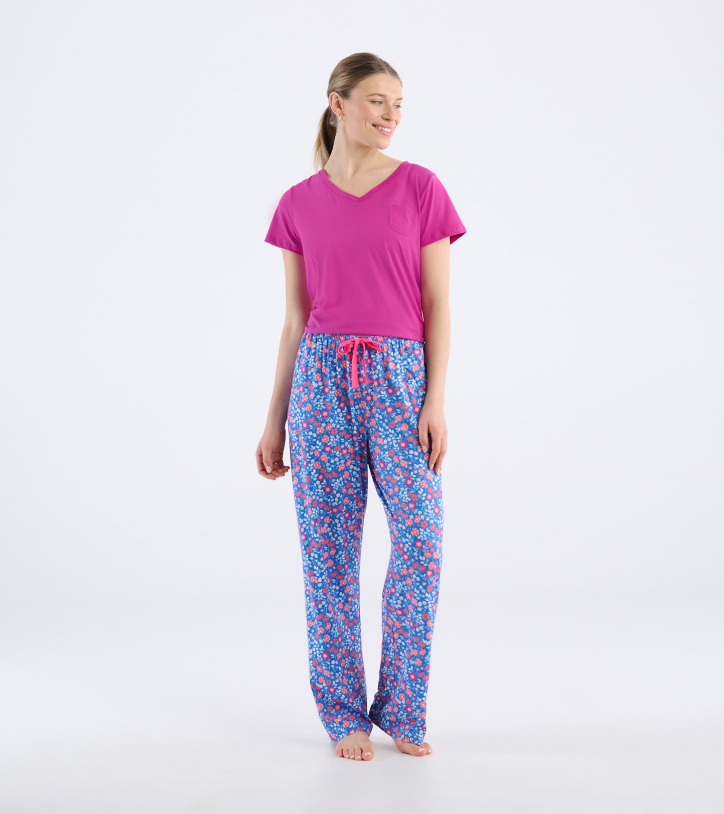 Women's Garden Flowers Polyknit Pajama Pants