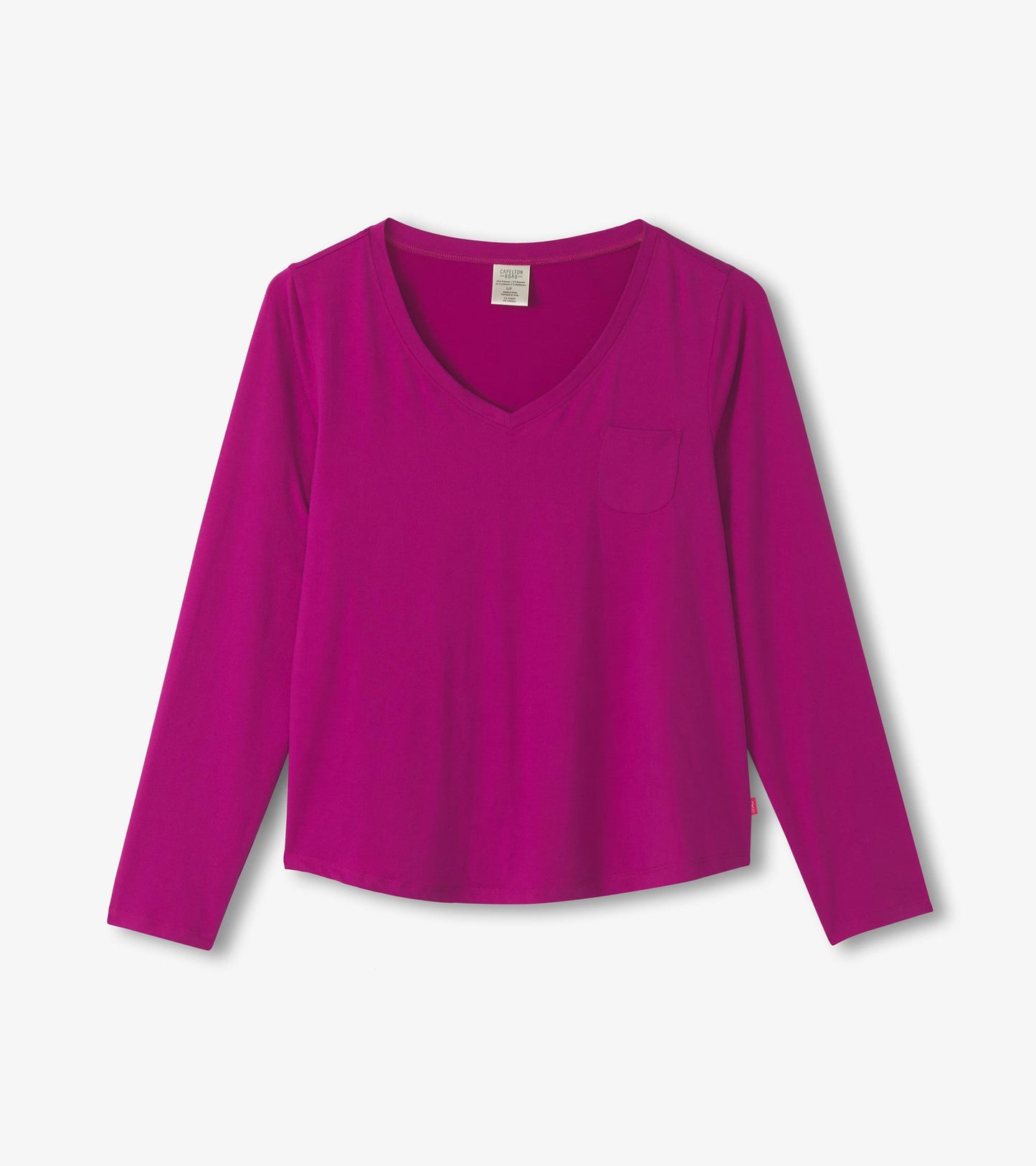 Women's Rose Violet Polyknit Long Sleeve T-Shirt