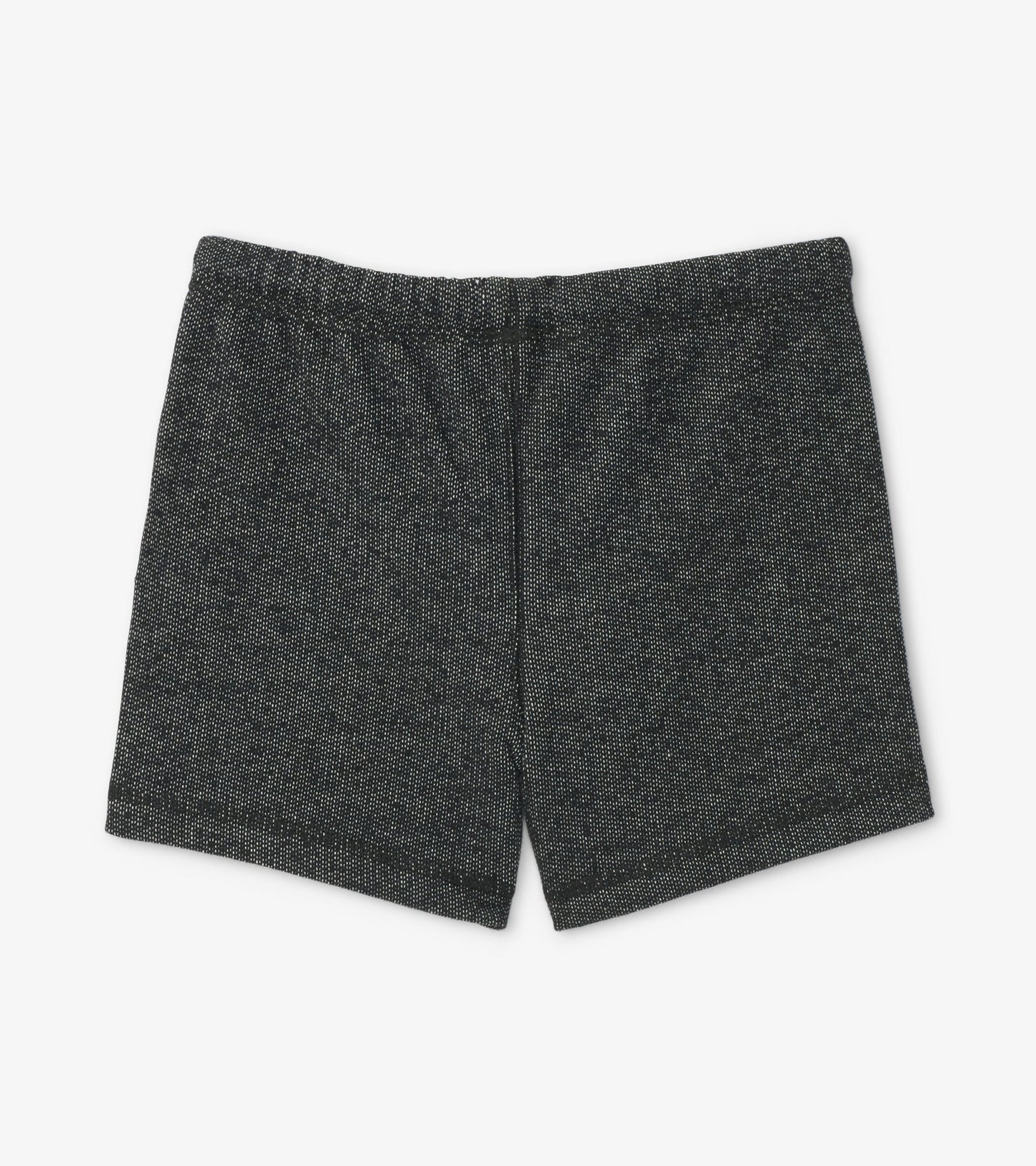 Charcoal gray kids' shorts with an elastic waistband, made from soft fabric, suitable for casual wear.
