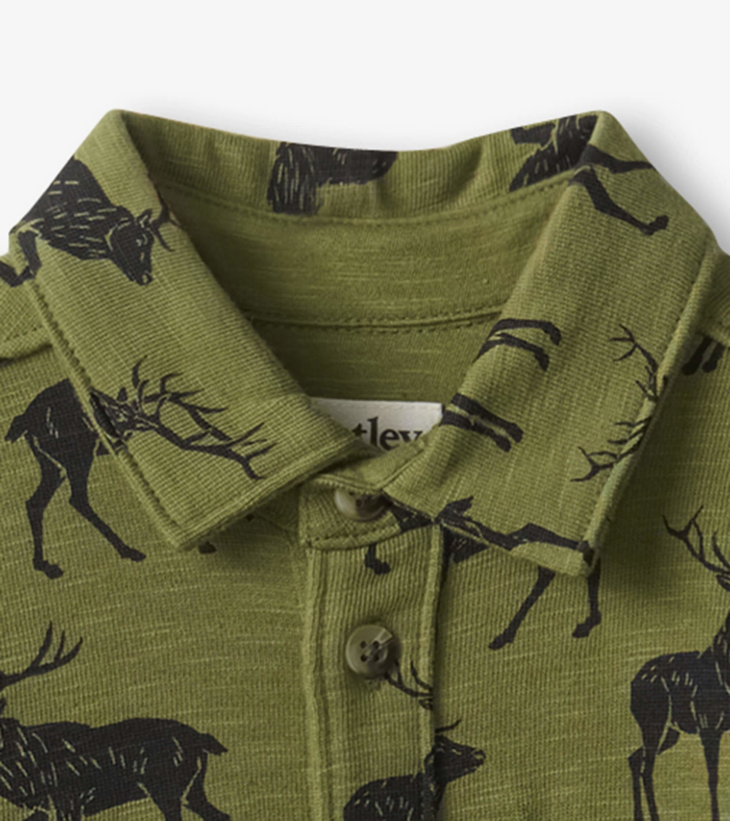 Boys Magestic Elk Jersey Button Down Shirt