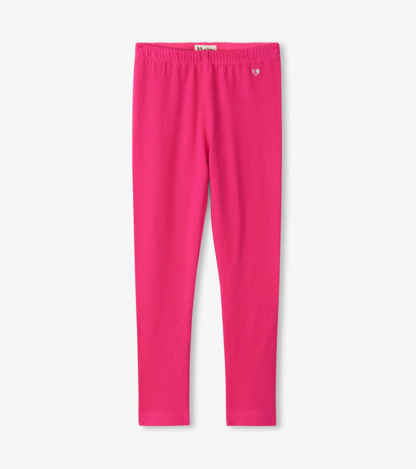 Bright pink leggings with a soft, stretchy fabric and an elastic waistband, suitable for baby and toddler girls.
