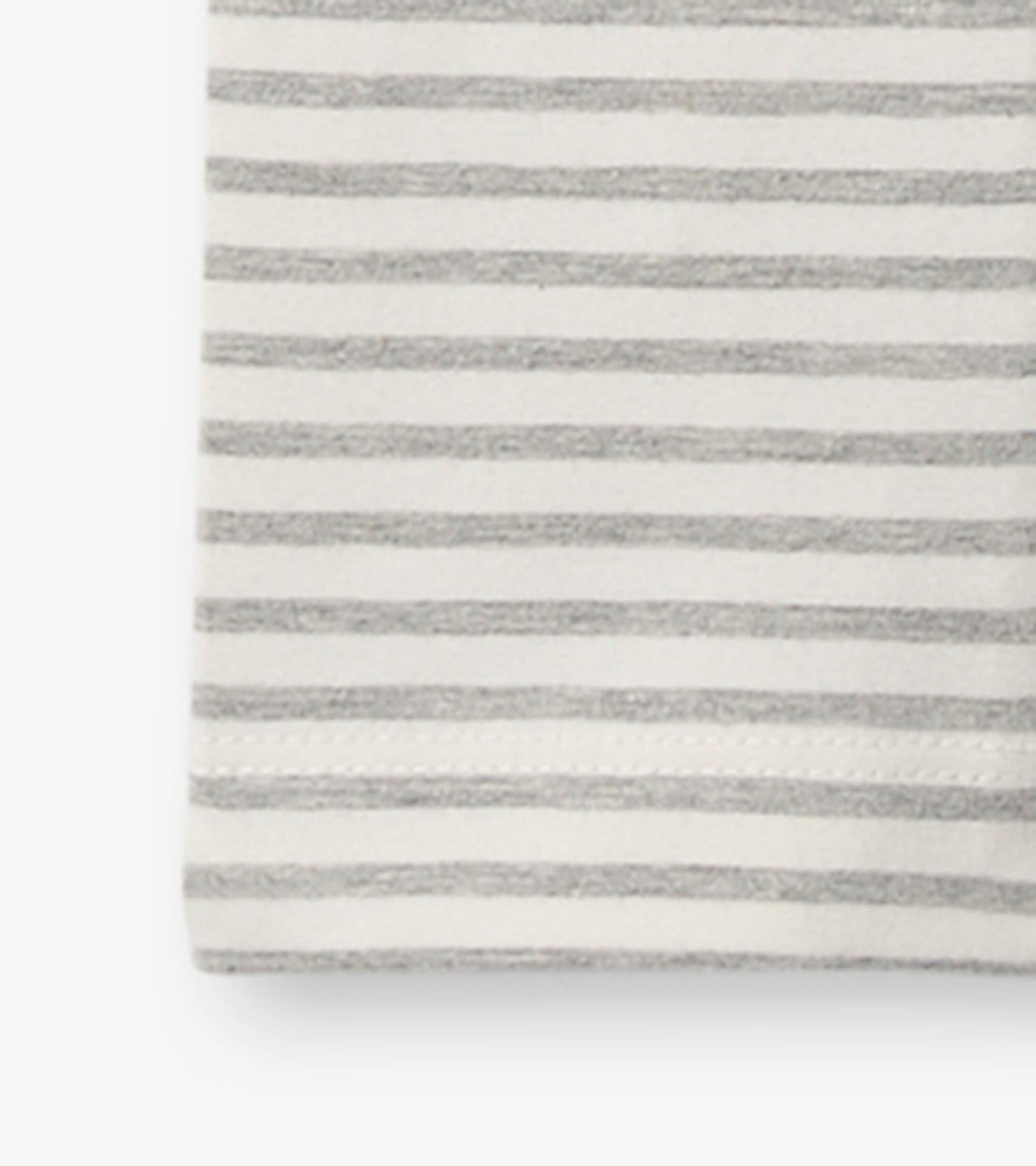 Gray and white striped leggings with a soft material, suitable for casual wear.
