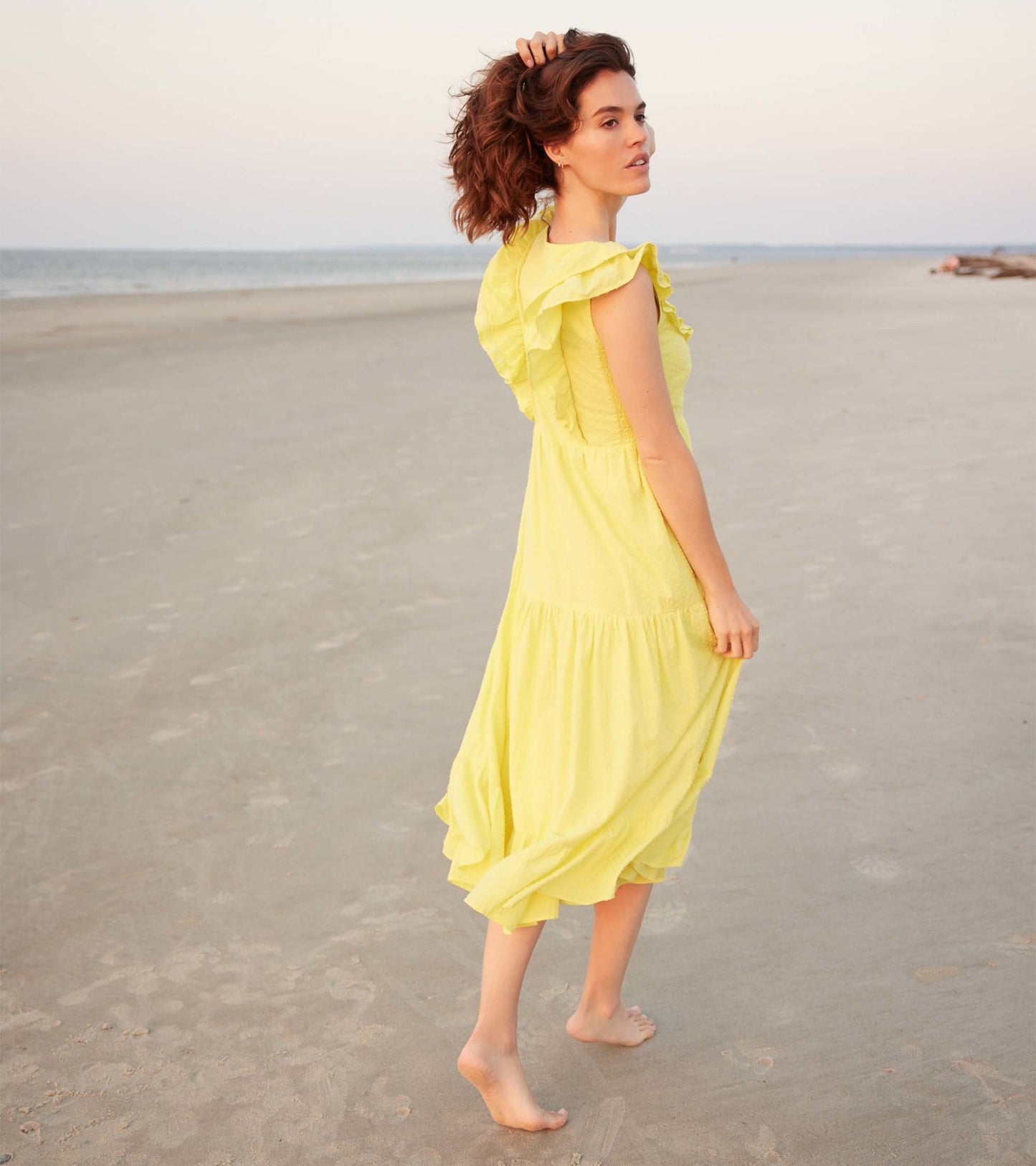 Aria Midi Dress - Swiss Dot