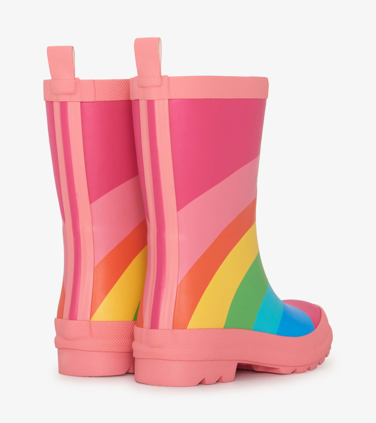 Girls Rainbow Matte Rain Boots