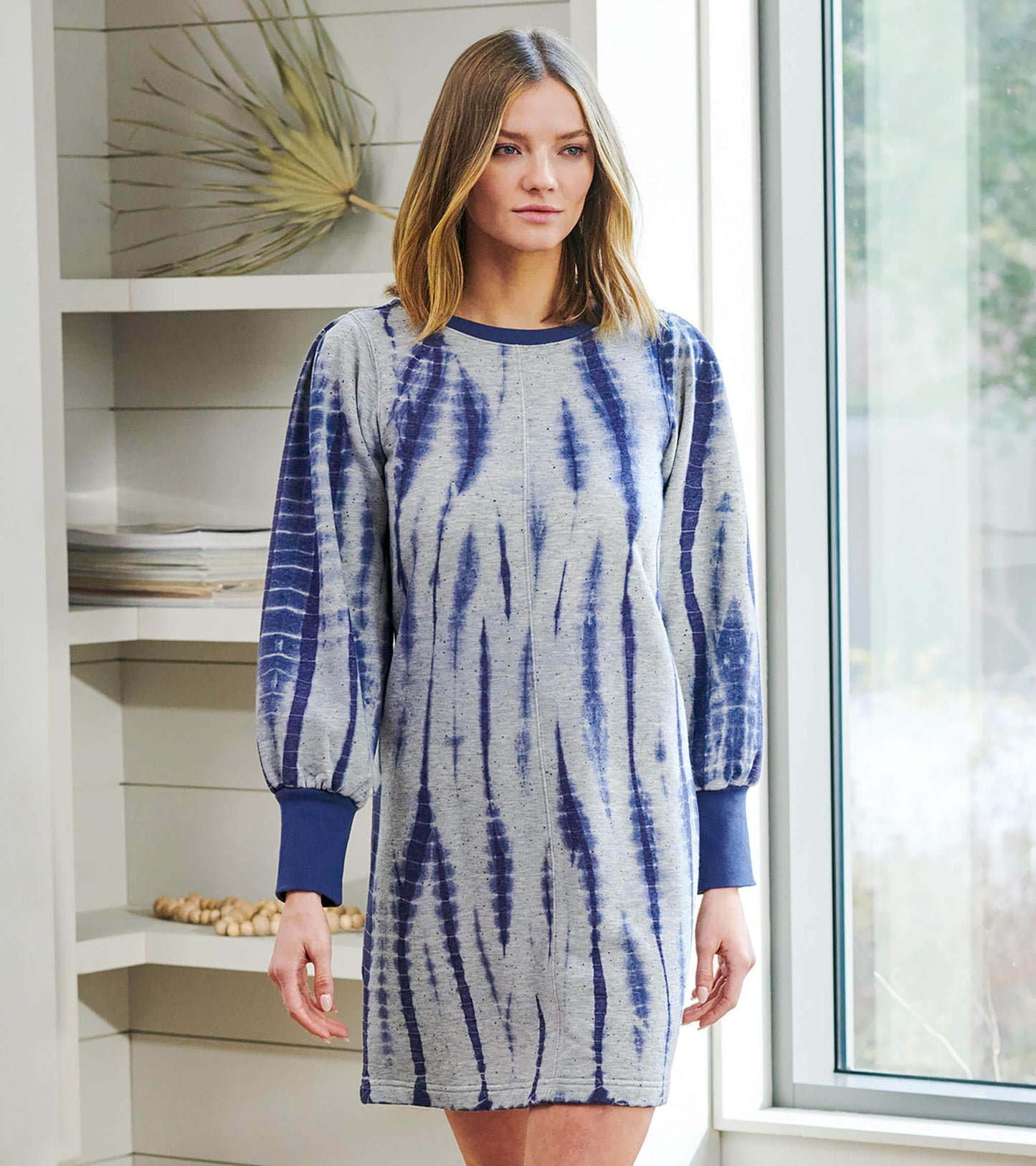 Sweatshirt Dress - Stormy Tie Die