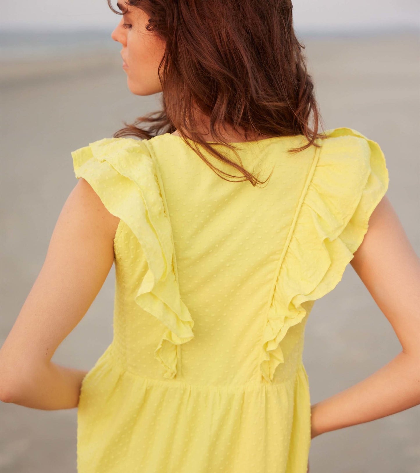 Aria Midi Dress - Swiss Dot