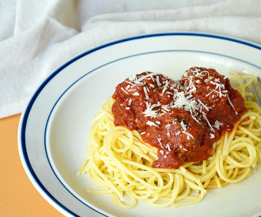 Spaghetti and meatballs