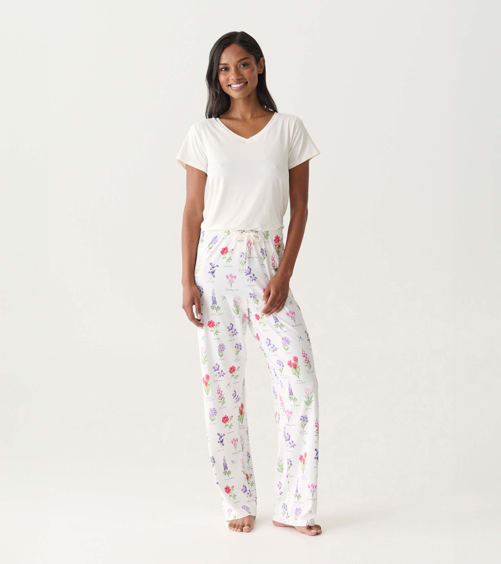 Women Florals Pajama Pants