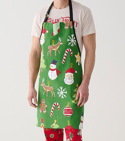 Paper Cut Christmas Apron