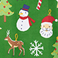 Paper Cut Christmas Apron