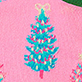 Women's Pink Christmas Trees Sock in Balls