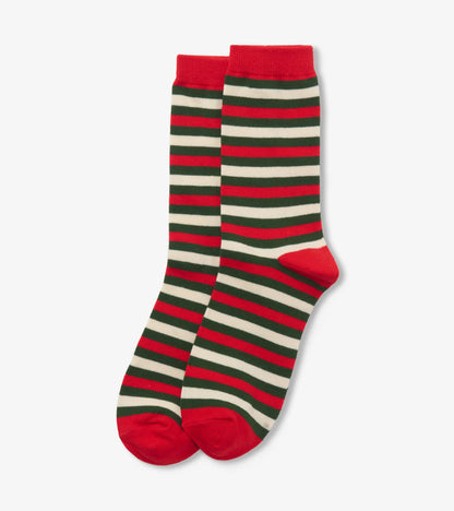 Women's Holiday Stripes Sock in Balls