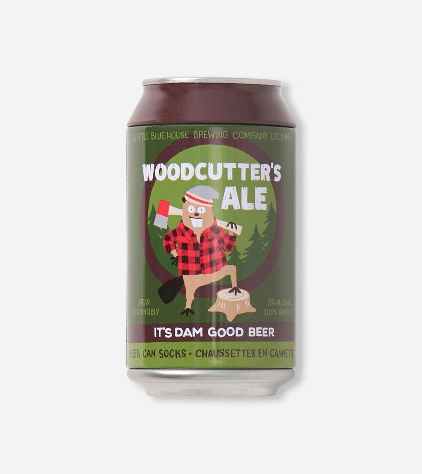 Men's Woodcutters Ale Beer Can Socks
