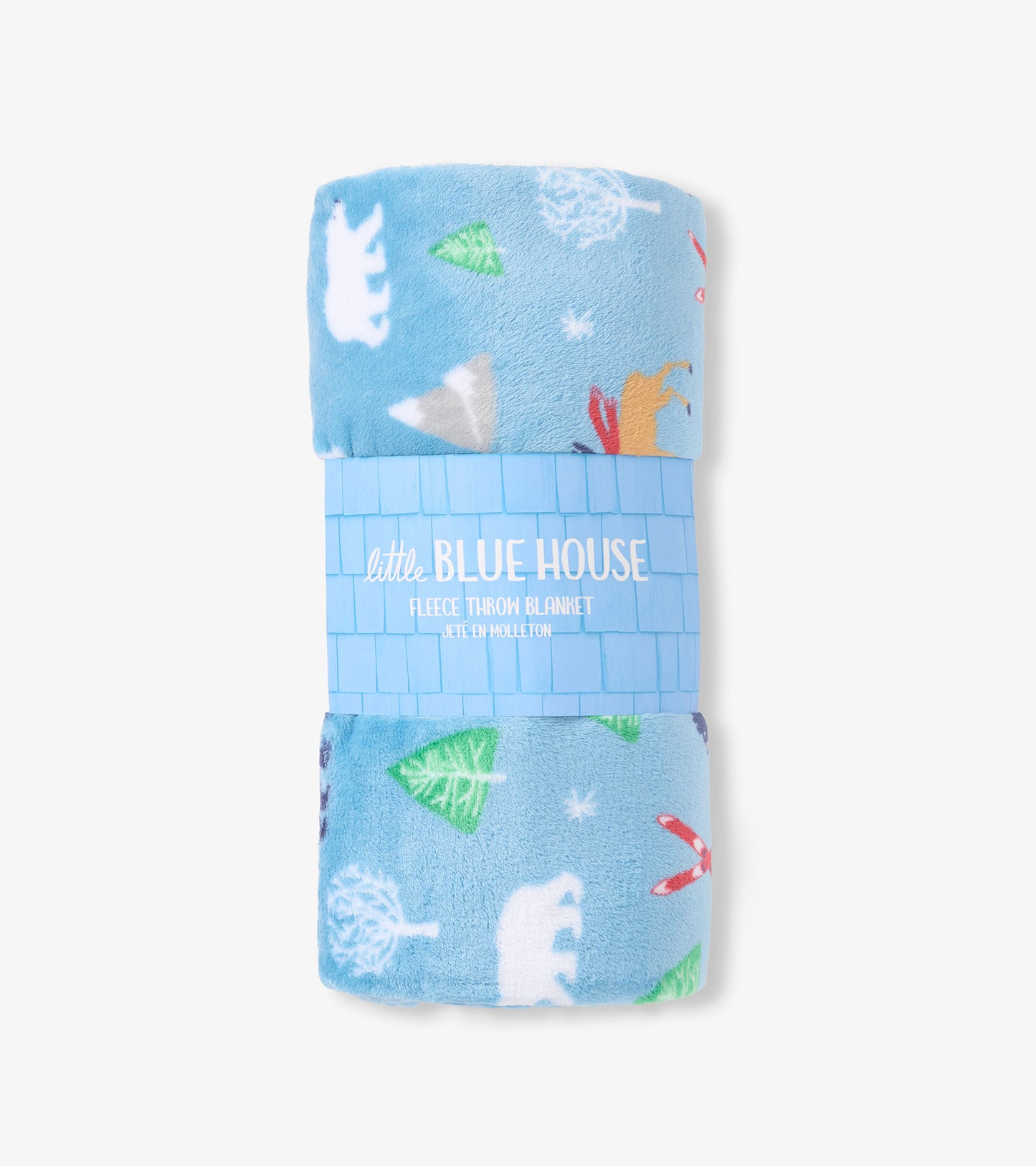 Vintage Ski Fleece Blanket
