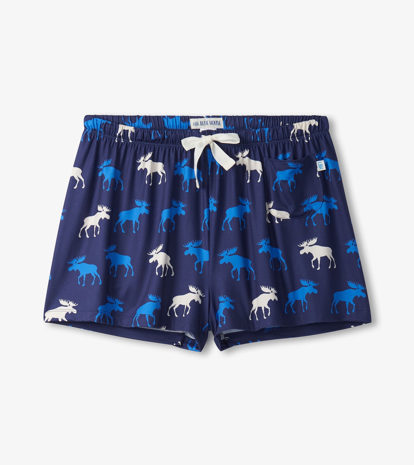 Women's Blue Moose Polyknit Pajama Shorts