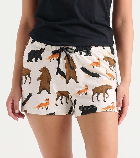 Wildlife Women's Cotton Blend Sleep Shorts