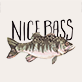 View Nice Bass Men's Boxer Briefs - Fish illustration with the words "NICE BASS" above
