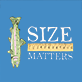 View Size Matters Men's Boxer Briefs - Blue square with a yellow ruler and white text reading "SIZE MATTERS