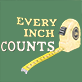 View Every Inch Counts Men's Boxer Briefs - Green graphic with yellow text reading "EVERY INCH COUNTS" and a yellow curved measuring tape