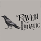 View Raven Lunatic Men's Boxer Briefs - Black raven beside stylized text reading “Raven Lunatic”
