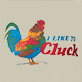 View Men's I Like to Cluck Boxer Brief - Colorful rooster beside the words "I Like to Click