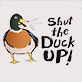 View Shut the Duck Up Men's Boxer Briefs - Cartoon duck with the text "Shut the Duck Up!