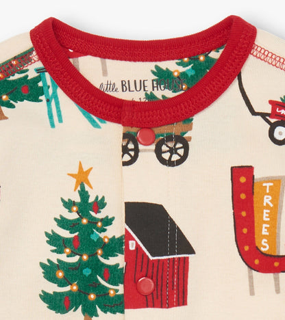 Baby Christmas Tree Farm Sleeper & Hat