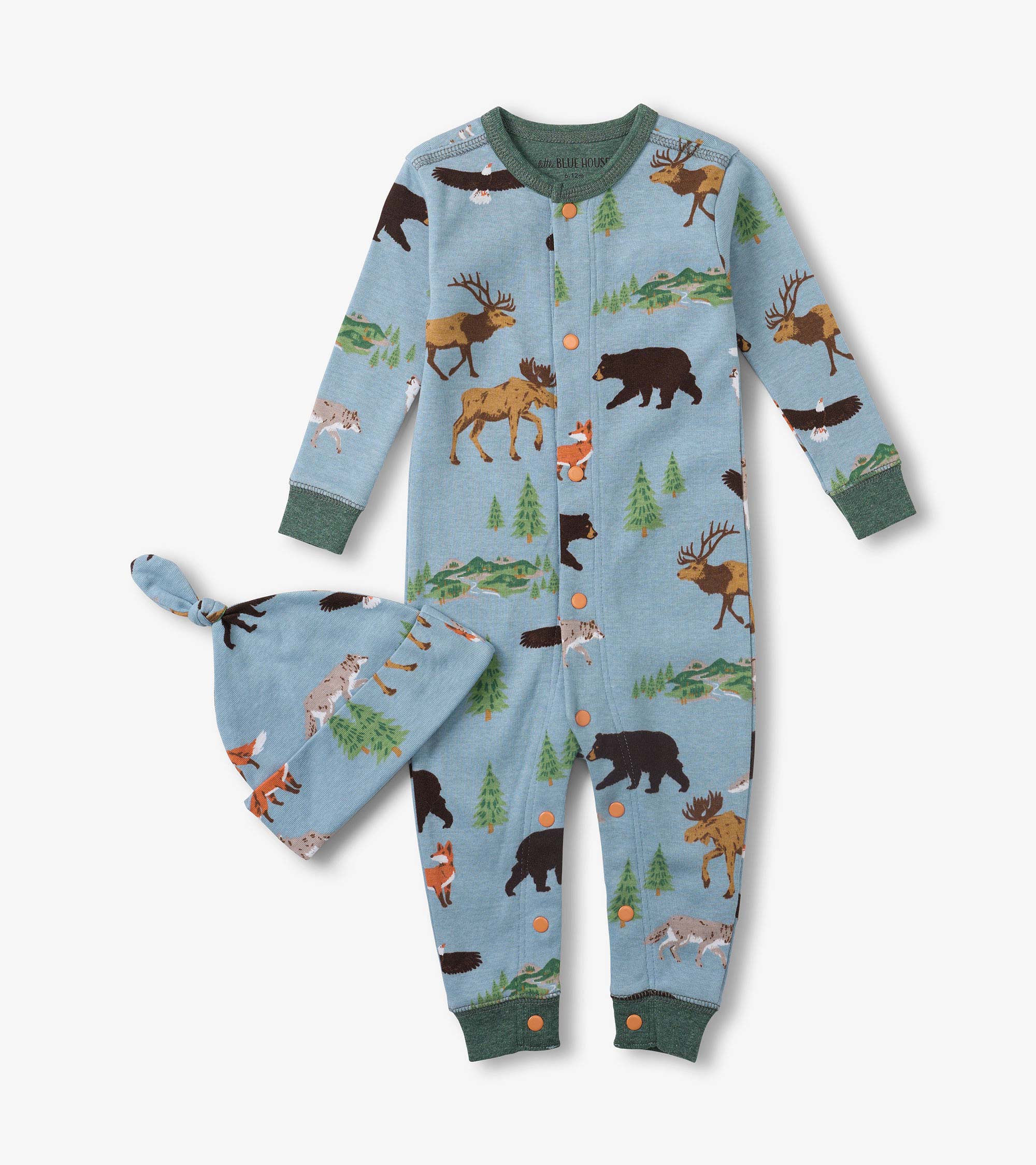 Baby Northern Wilderness Sleeper & Hat