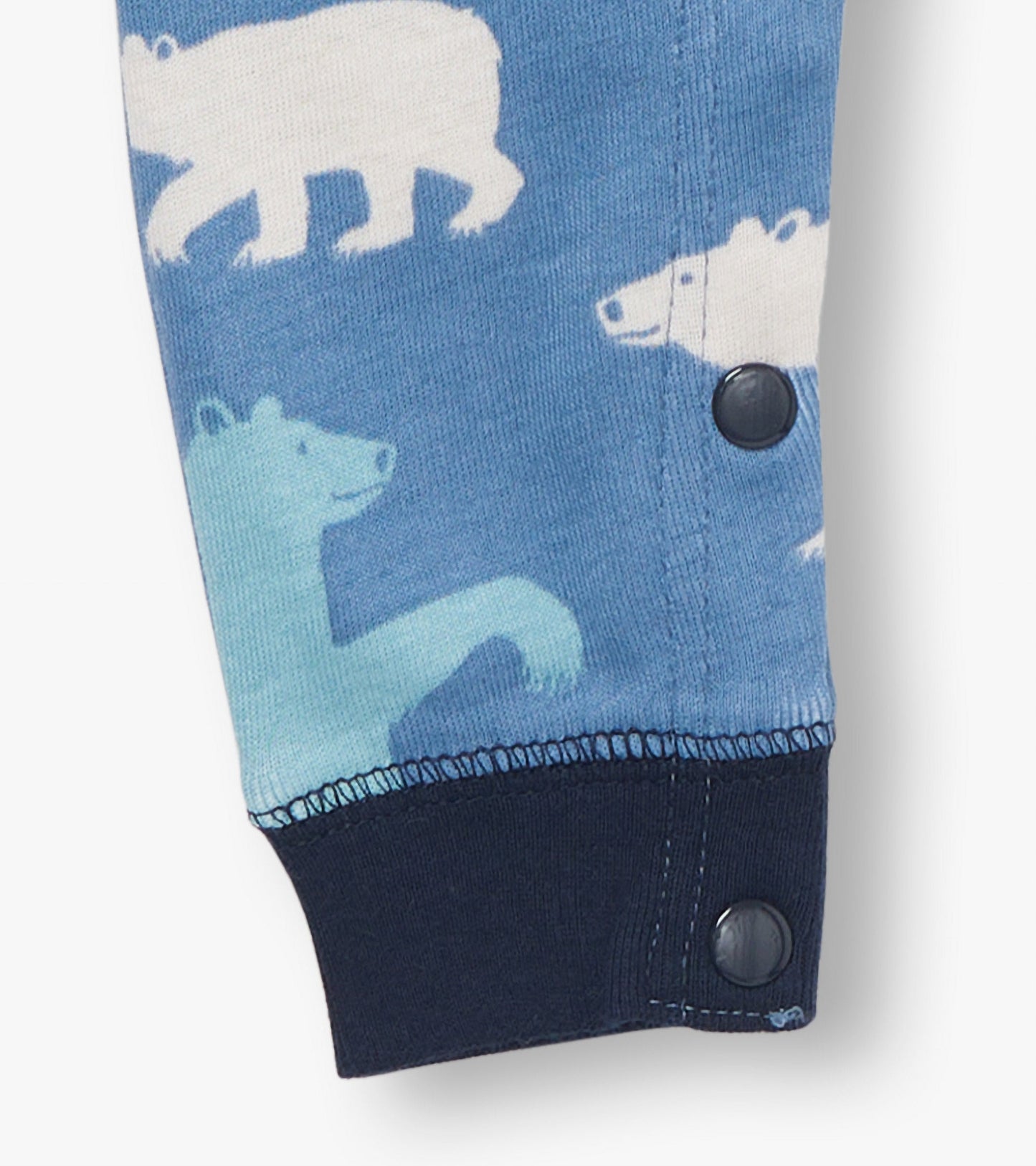 Baby Blue Polar Bears Sleeper & Hat