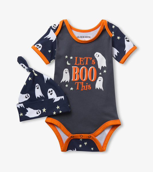 Baby Let's Boo This Bodysuit with Hat