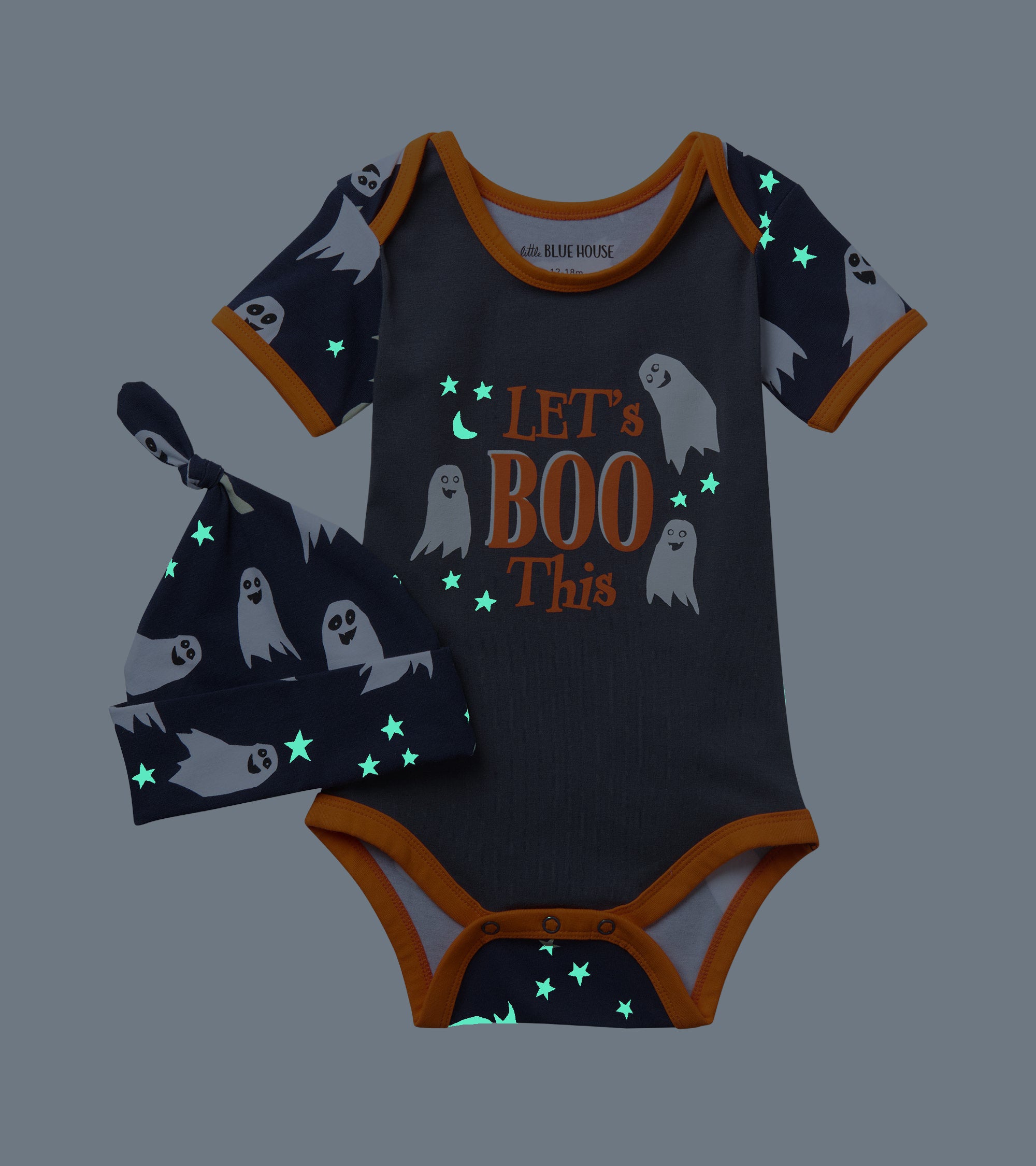 Baby Let's Boo This Bodysuit with Hat