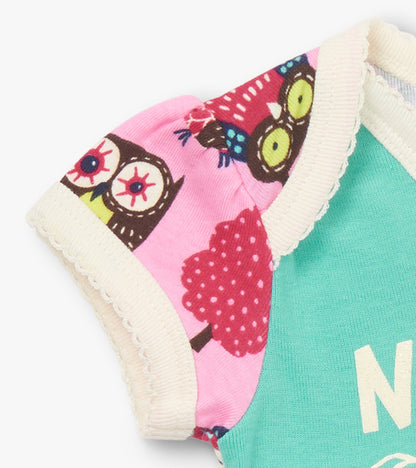 Baby Night Owl Bodysuit & Hat